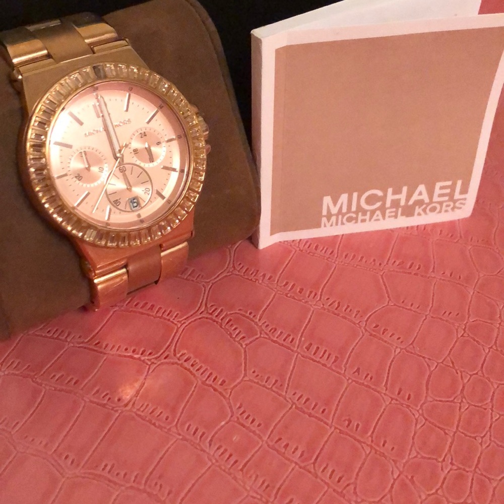 Michael Kors Gold/Crystal Watch